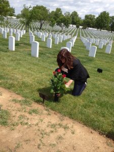 Washington DC putting flowers on Mom's gravephoto